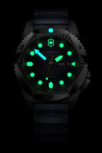 Watch - VICTORINOX Dive Pro Auto 43mm Blue Rubber Strap Blue Dial