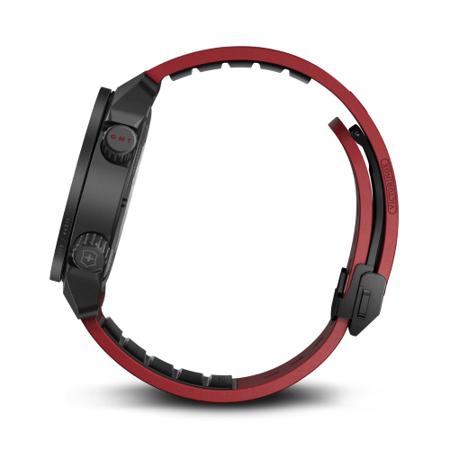 Watch - VICTORINOX Air Pro Auto 43mm Black Dial Red Strap