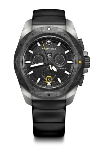Watch - VICTORINOX I.N.O.X Chrono Carbon 43mm Black Rubber Strap Black Dial