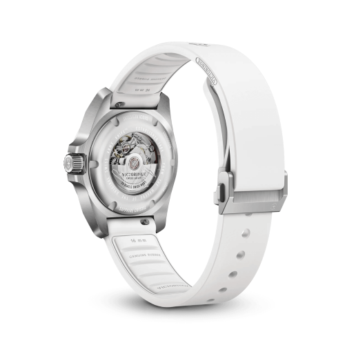Watch - VICTORINOX I.N.O.X. Small Auto 32mm White Rubber Strap White Dial