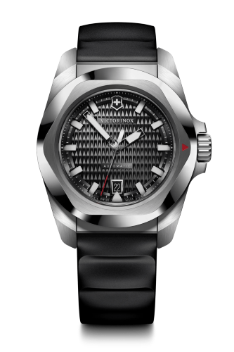 Watch - VICTORINOX I.N.O.X. Auto 41mm Black Rubber Strap- Black Dial