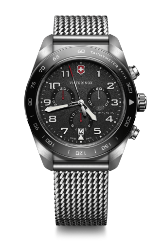 Watch - VICTORINOX Swiss Army Chrono 42mm SS Bracelet Black Dial