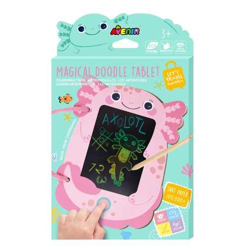 Magical Doodle Tablet - Avenir Let's Travel Together Axolotl