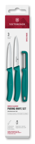 3 Piece Paring Set with Peeler - VICTORINOX (Green)