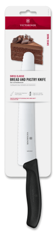 Pastry Knife - VICTORINOX SWISS CLASSIC Wavy 22cm (Black)