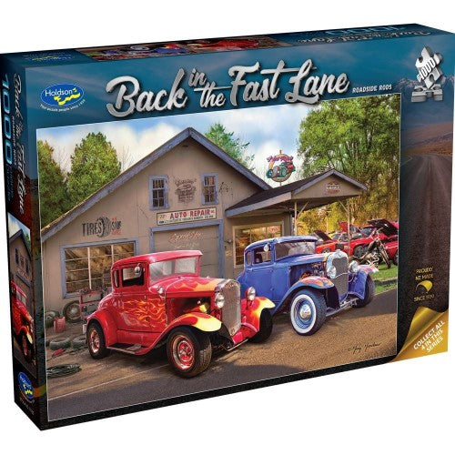 Jigsaw Puzzle - Back in the Fast Lane Roadside Rods (1000 Piece)