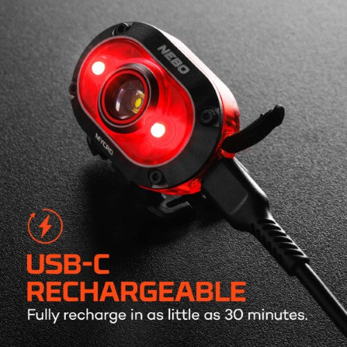 Rechargeable Headlamp - NEBO Mycro 450 (Red)