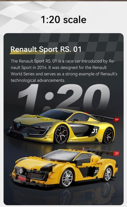 Building Model Car - CADA 1:20 RENAULT SPORT RS.01