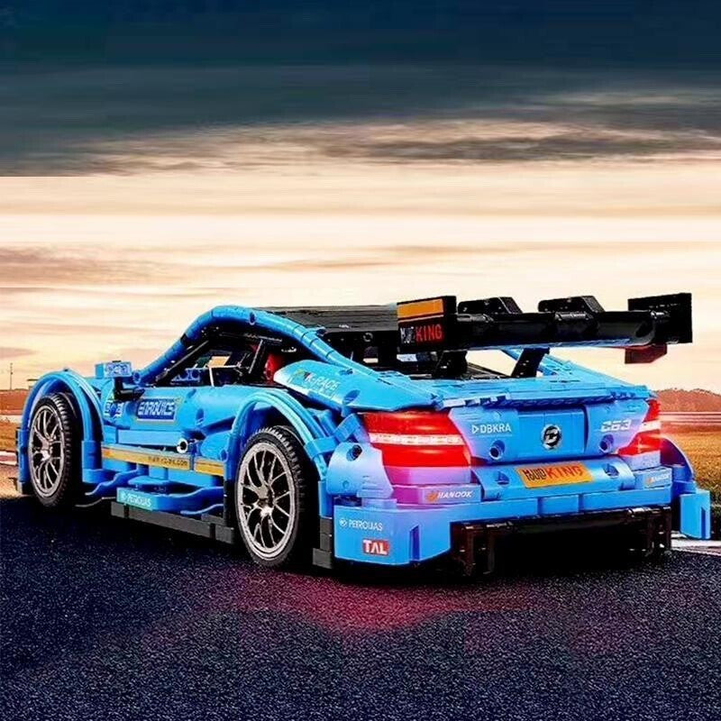 Building Model Kit - Mould King 1:8 C63 BLUE RACING CAR RC