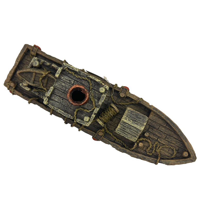 Aquatic Ornament - Shipwreck (27 x 8 x 15cm)