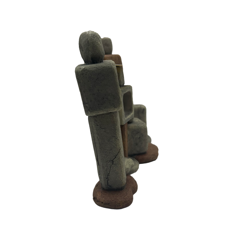 Aquatic Ornament - Stacked Rock Swim Through (19 x 8 x 14cm)