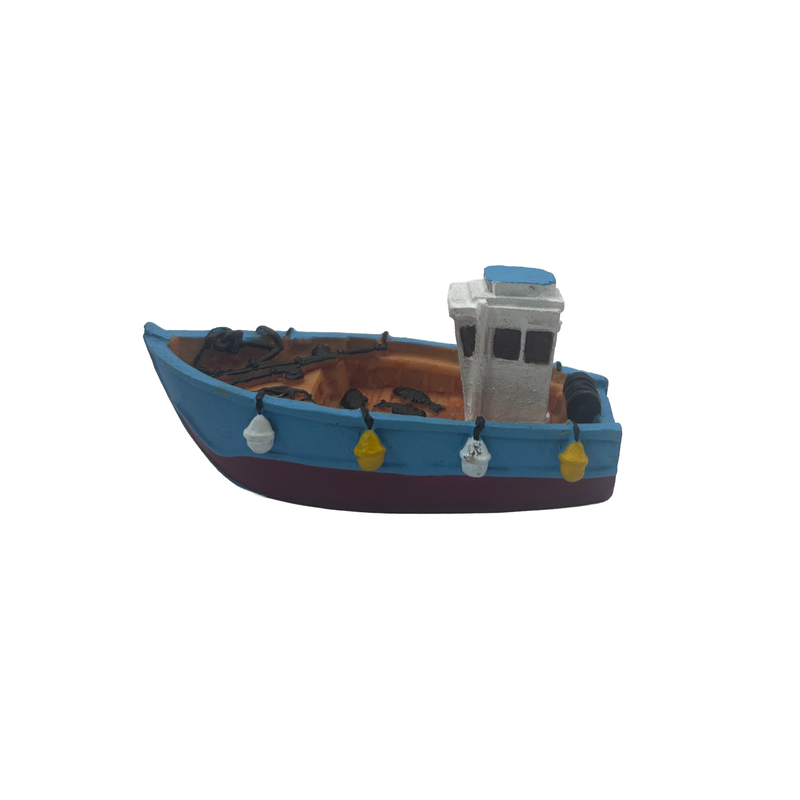 Aquatic Ornament - Tugboat/Trawler (11 x 5 x 4cm)