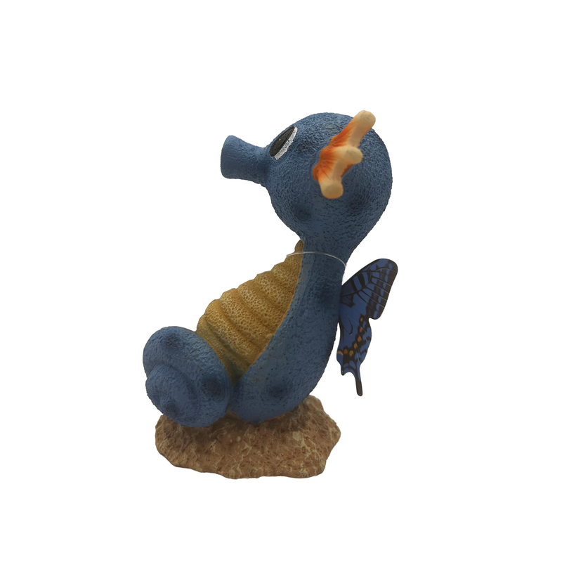 Aquatic Ornament - Seahorse with Butterfly Wings (7 x 7 x 10cm)