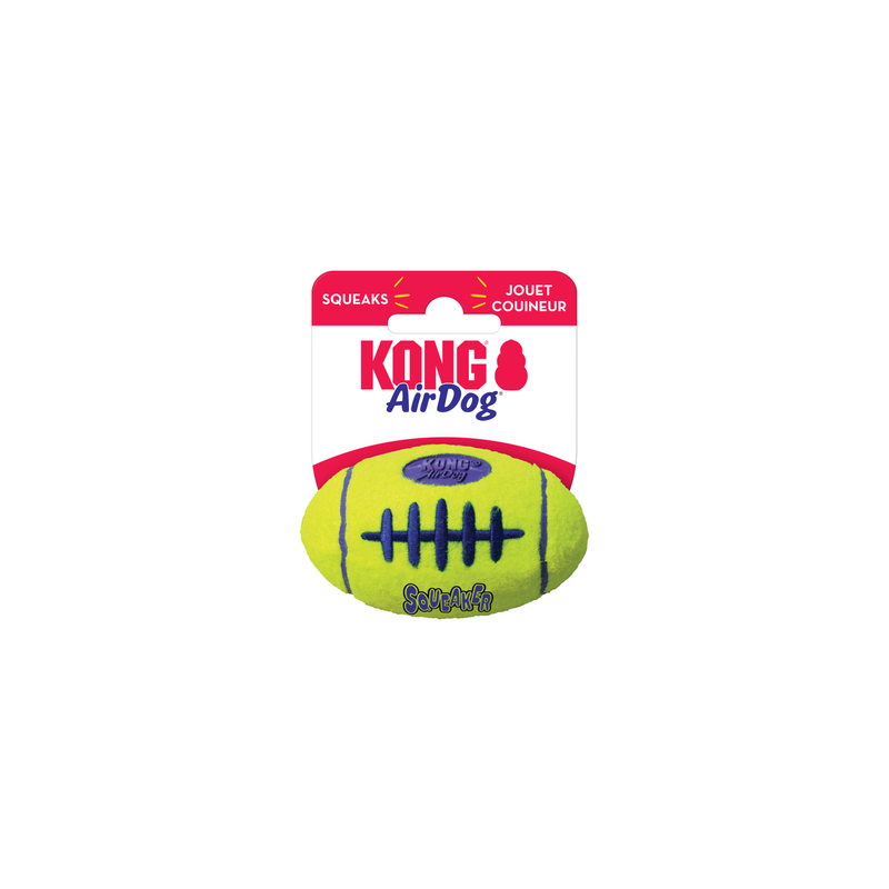 Dog Toy - KONG AirDog Squeaker Football (Small)