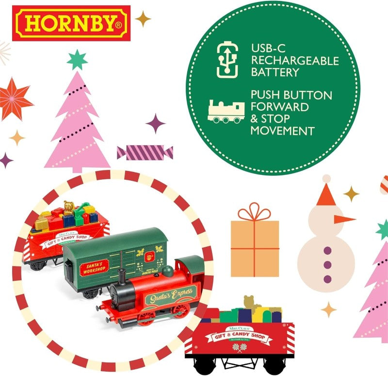 Train Set - HORNBY BATTERY SANTA'S EXPRESS