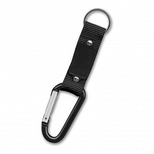 Carabiner Key Ring - Set of 20 (Black)