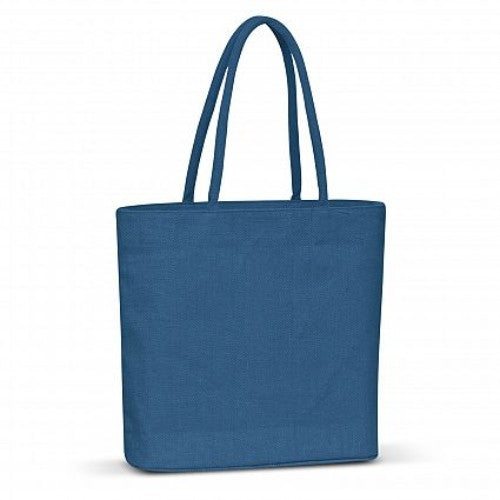 Carrera Jute Tote Bag - Set of 6 (Royal Blue)