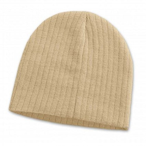 Nebraska Cable Knit Beanie - Set of 10 (Beige)