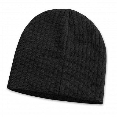 Nebraska Cable Knit Beanie - Set of 10 (Black)