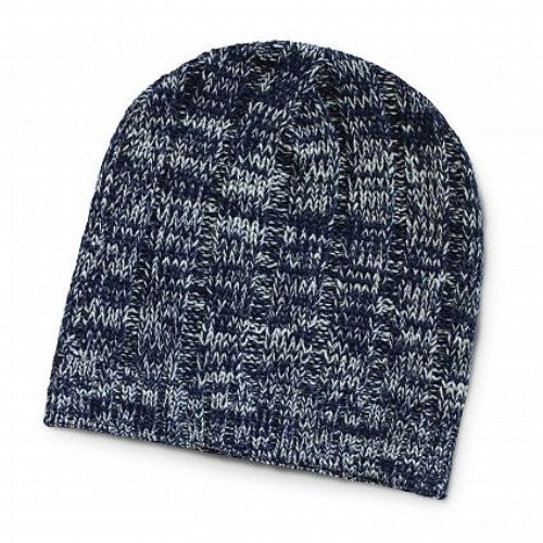 Fresno Heather Knit Beanie - Set of 10 (Navy)