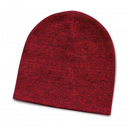 Commando Heather Knit Beanie - Set of 10 (Red)