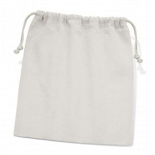 Cotton Gift Bag - Set of 10 Large (White)