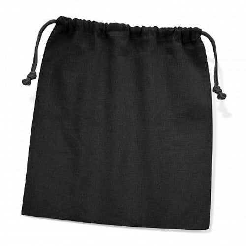 Cotton Gift Bag - Set of 10 Large (Black)
