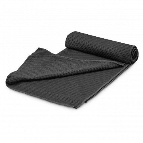 Yeti Premium Cooling Towel with Tube Holder - Set of 6 (Black)