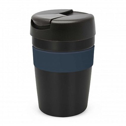 Java Vacuum Cup with Band - 340ml (Black / Navy)