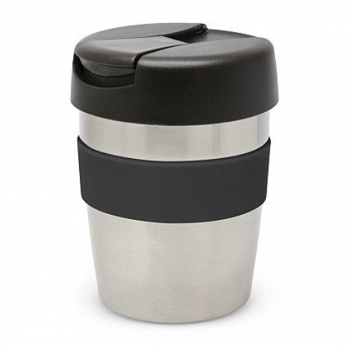 Java Vacuum Cup with Band - 230ml (Silver / Black)