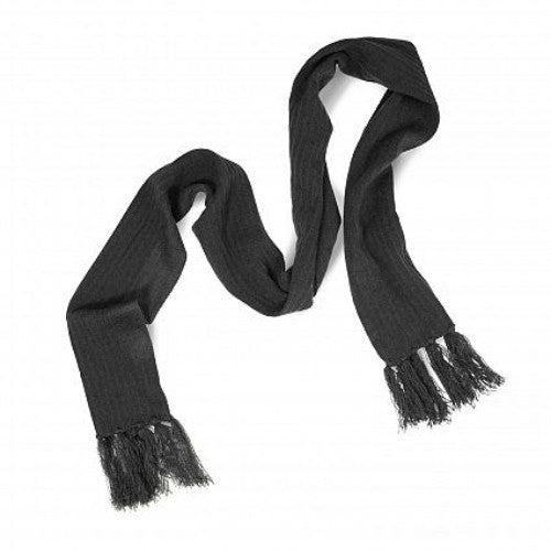 Nebraska Cable Knit Scarf (Black)