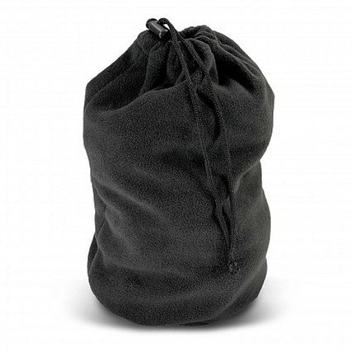 Polar Fleece Drawstring Bag - Set of 20 (Black)