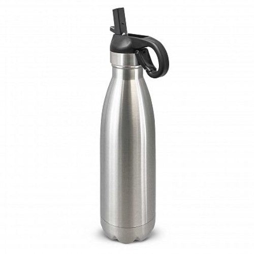 Mirage Metal Drink Bottle with Flip Lid (Silver)