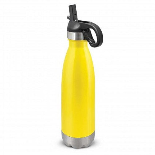 Mirage Metal Drink Bottle with Flip Lid (Yellow)