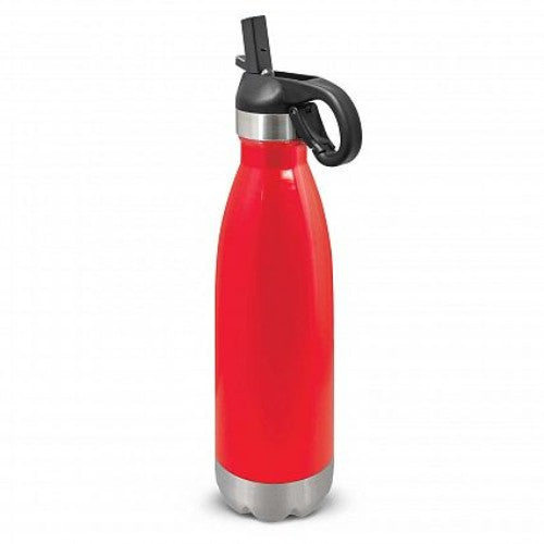 Mirage Metal Drink Bottle with Flip Lid (Red)