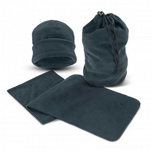 Seattle Scarf and Beanie Set (Navy)