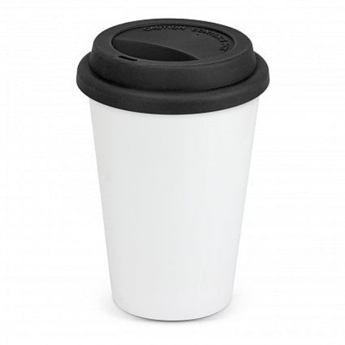 Aztec Double Wall Coffee Cup (White / Black)
