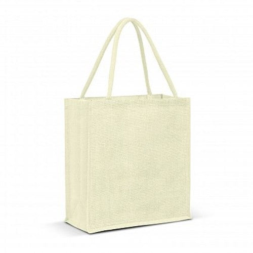 Lanza Jute Tote Bag - Set of 6 (White)