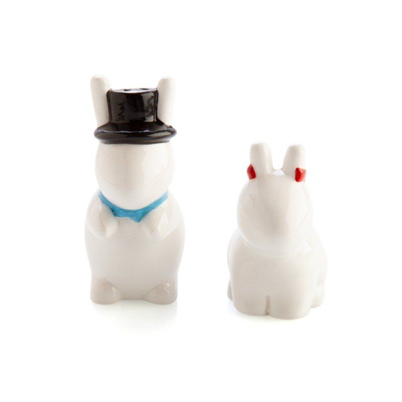 Salt & Pepper Set - Flavour Mates Rude Bunnies (9cm)