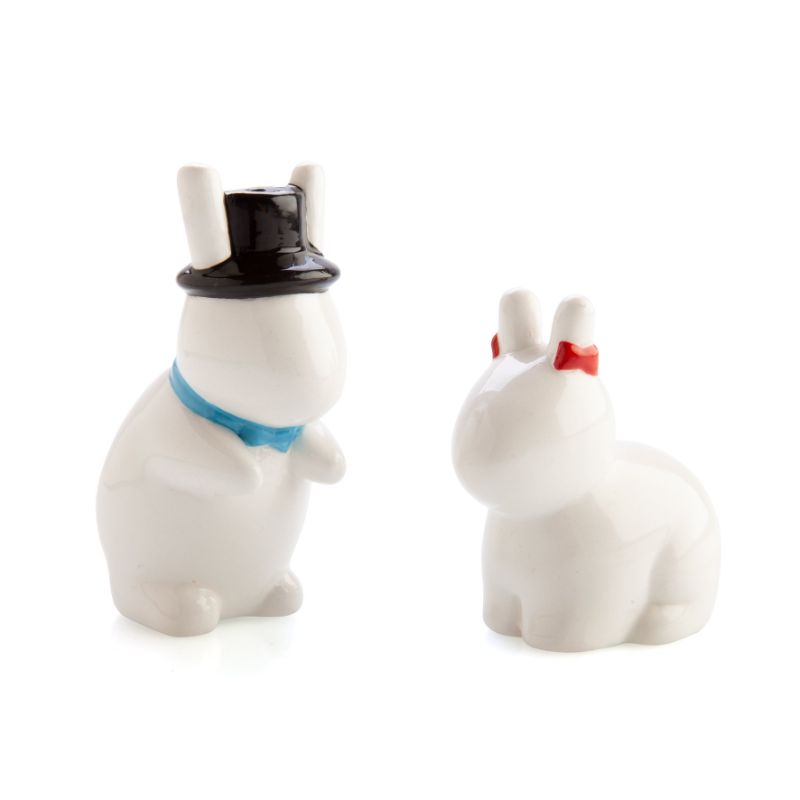 Salt & Pepper Set - Flavour Mates Rude Bunnies (9cm)