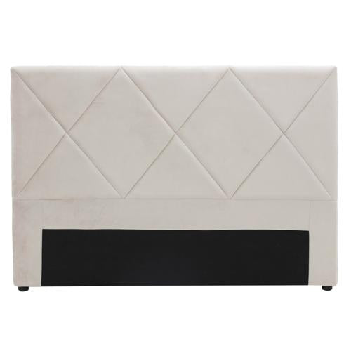 Metro Diamond Stitched King / Super King Headboard Velvet Taupe