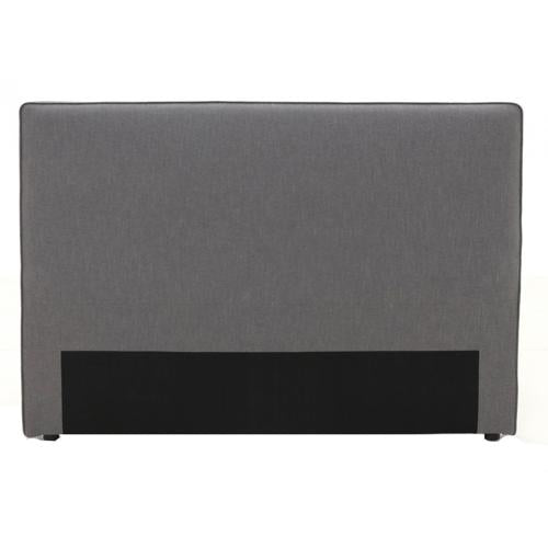 Vogue with Piped Edge King / Super King Headboard Fabric Charcoal