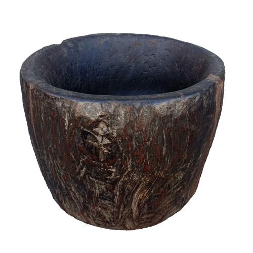 Antique Wooden Spice Bowl