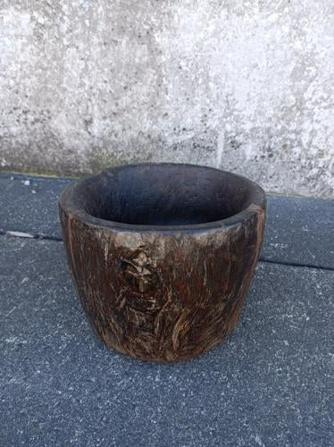 Antique Wooden Spice Bowl