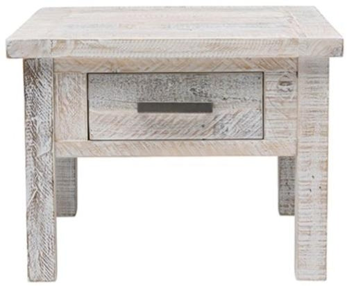 Barbados Whitewash Side Table