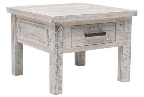 Barbados Whitewash Side Table