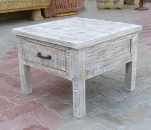 Barbados Whitewash Side Table