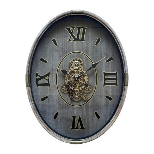 Oval Gear Clock 510x650x80mm