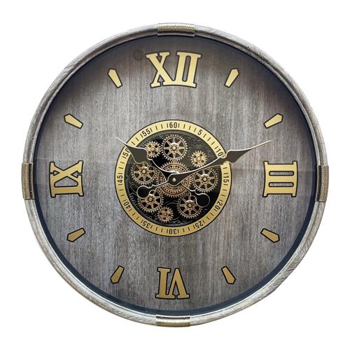 Round Gear Clock 600x600x90mm