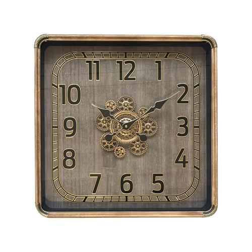 Square Gear Clock 500x500x90mm